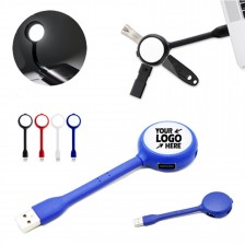 4 Port USB Hub With Book Light